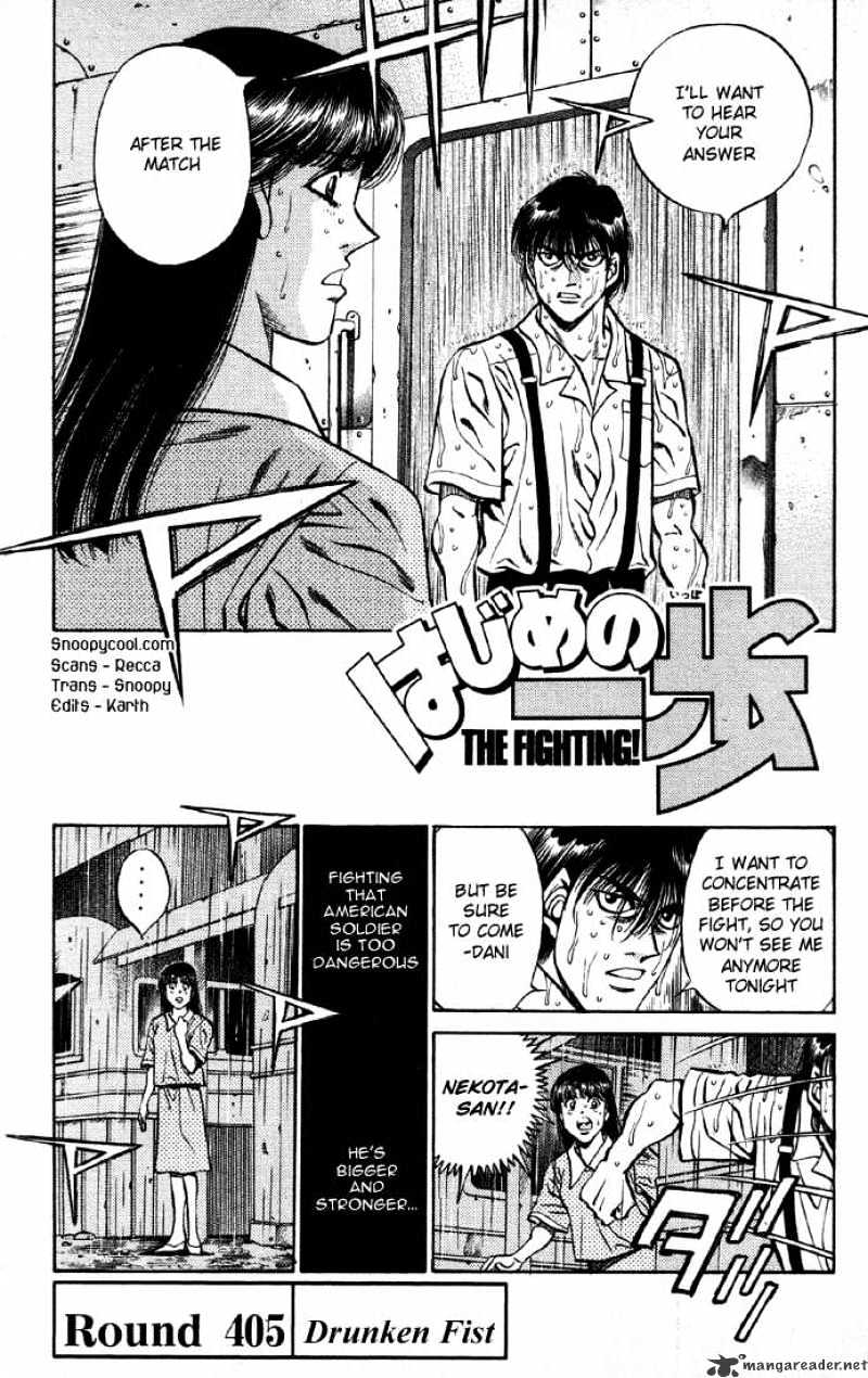 Hajime no Ippo: Fighting Spirit, Chapter 405 image 01